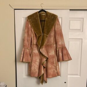 Newport News Penny Lane Faux Suede Coat